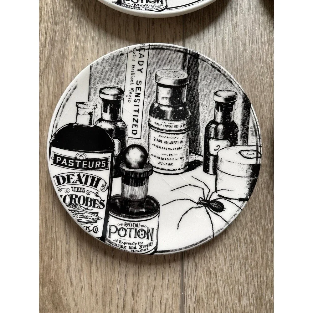 VtgRoyal Wessex Apothecary Halloween Potions Spooky Goth Retro Y2K Party s/4 NWT